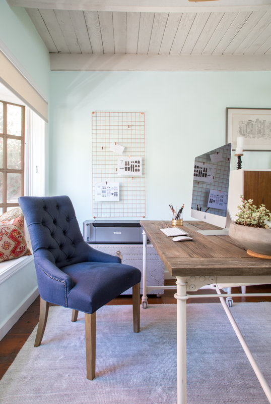 Modern Farmhouse Office Design Photo by dmar interiors